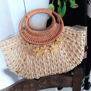 Boho Straw Handbag